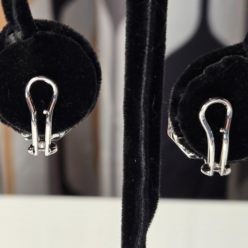 Judith Ripka Bright Yellow Crystal and White Topaz Casablanca Stud Earrings - Picture 6 of 12